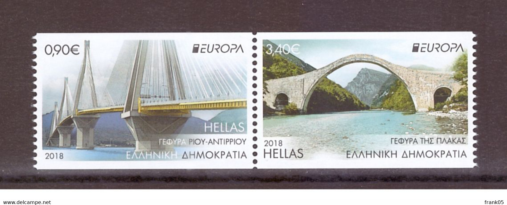 Griechenland / Greece / Grèce Paar/pair C 2018 EUROPA ** - 2018