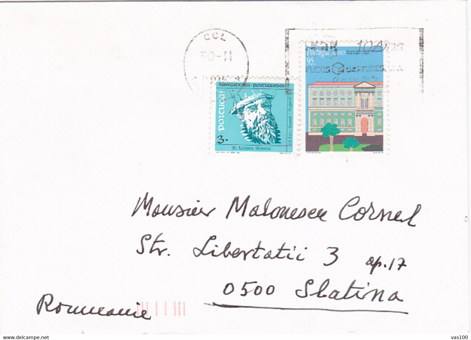 P. LOPES SOUSA, HOSPITAL, STAMPS ON COVER, 1996, PORTUGAL - Covers & Documents