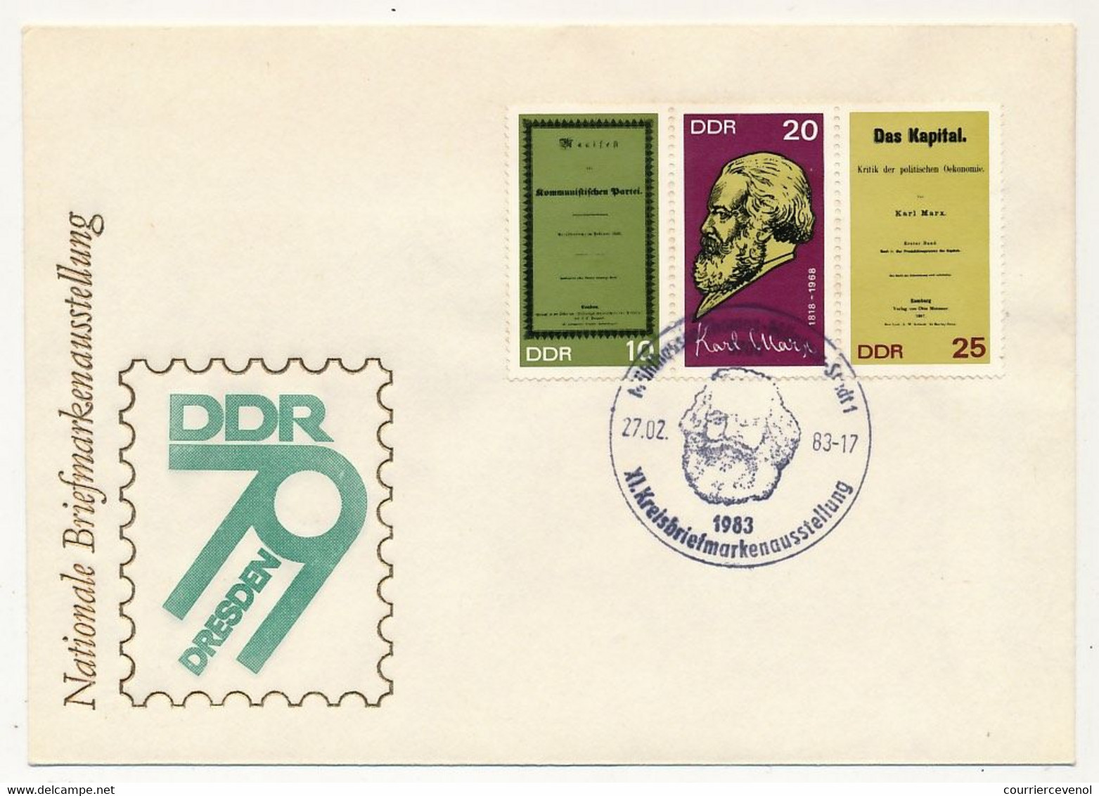 ALLEMAGNE DDR - 10 Documents Thème Karl-Marx - Cartas & Documentos