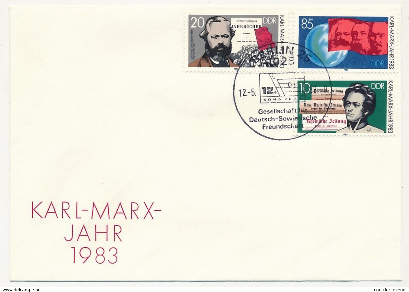 ALLEMAGNE DDR - 10 Documents Thème Karl-Marx - Brieven En Documenten