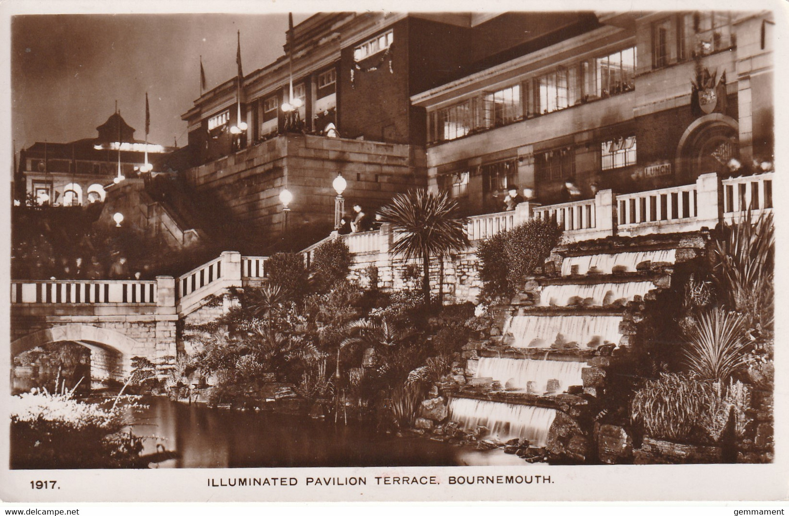 BOURNEMOUTH -ILLUMINATED PAVILION TERRACE - Bournemouth (until 1972)