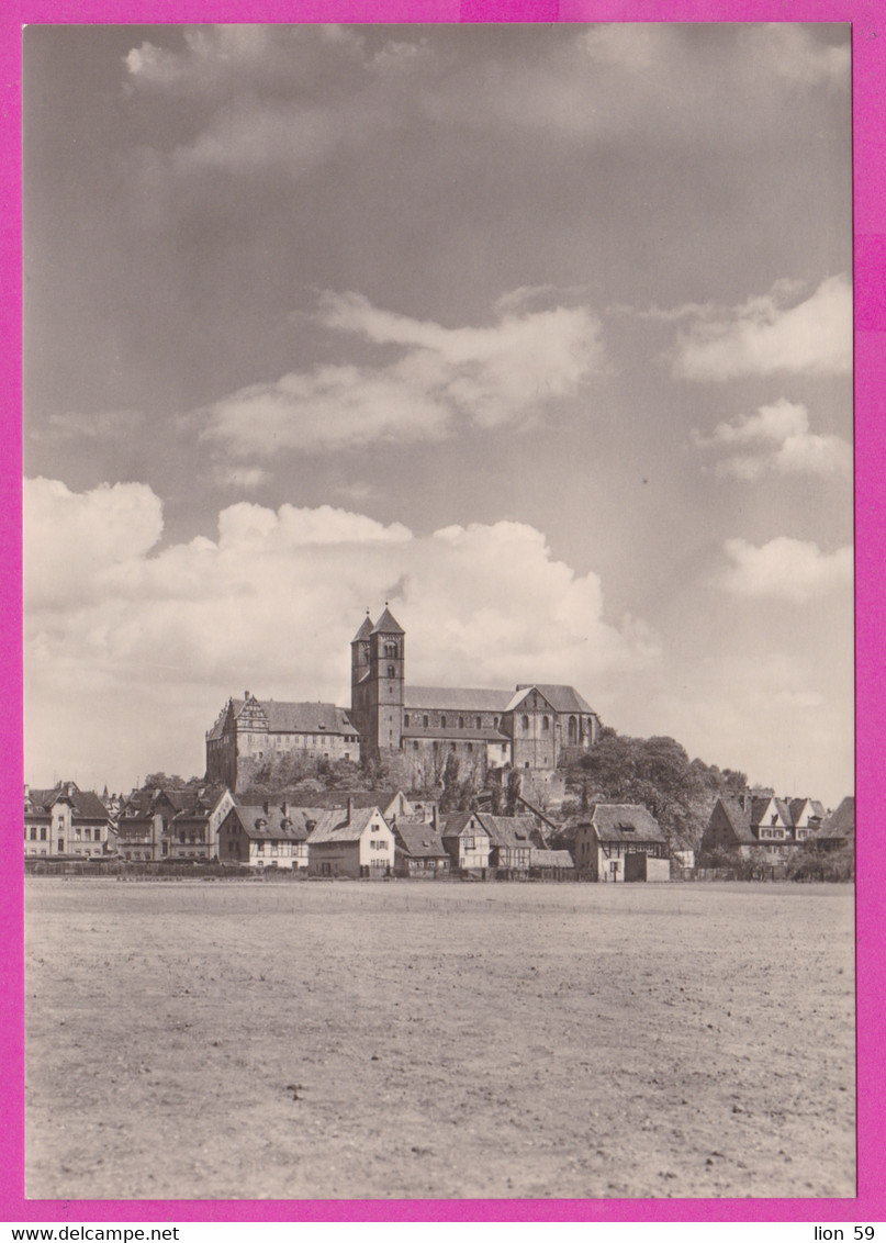 282654 / Germany - Die Stiftskirche Zu Quedlinburg - Der Burgberg Mit Schloss Und Stiftskirche Von Süden PC 1969 DDR - Quedlinburg