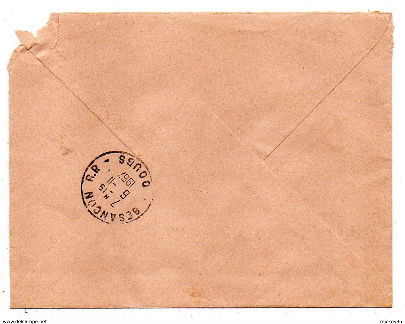 Niger-1967-lettre Recommandée NIAMEY  Pour Besançon-25-tp  GEMINI  VI Et VII  Seul   Sur Lettre....cachet - Niger (1960-...)