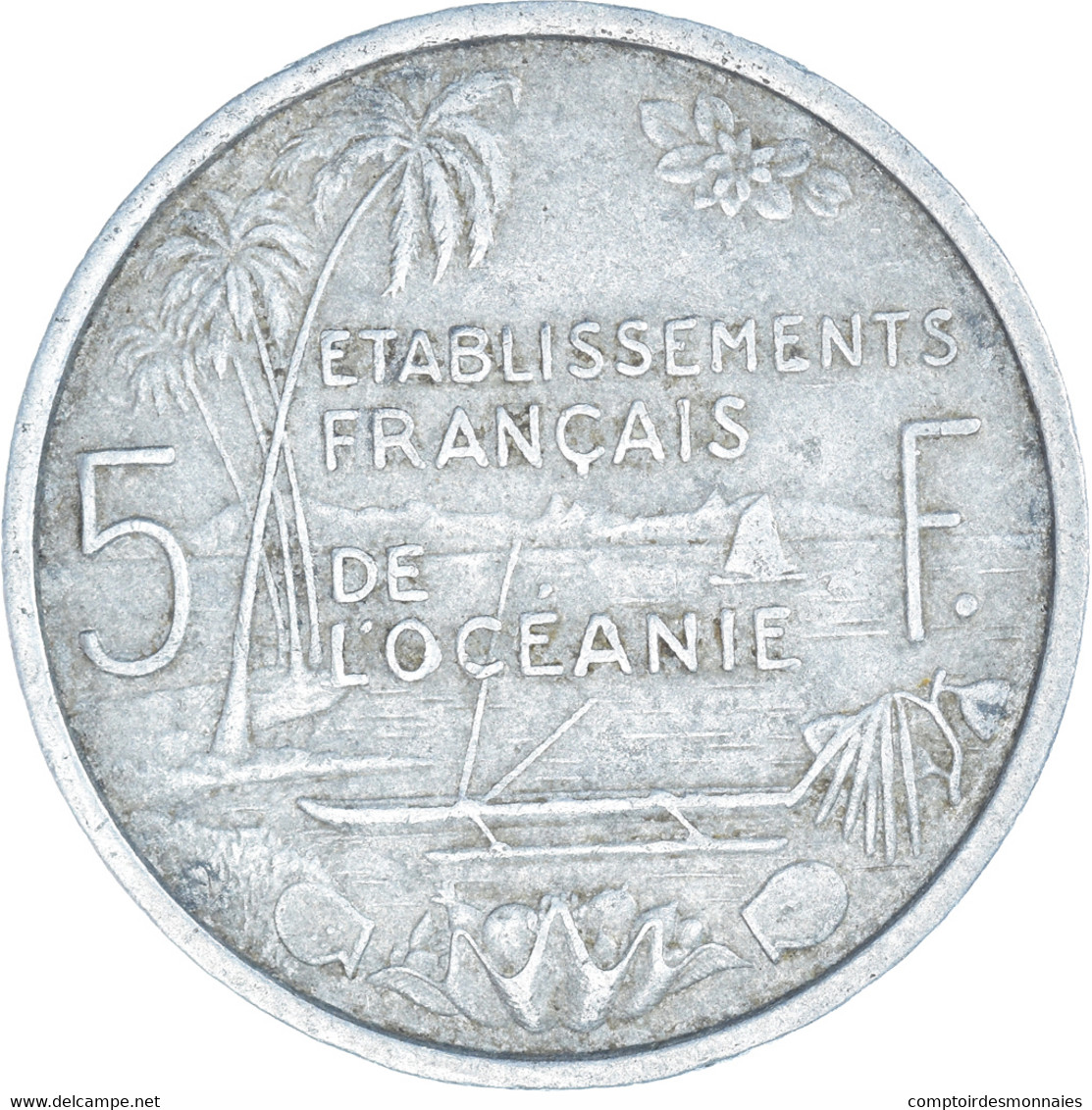 Monnaie, Polynésie Française, 5 Francs, 1952 - Frans-Polynesië