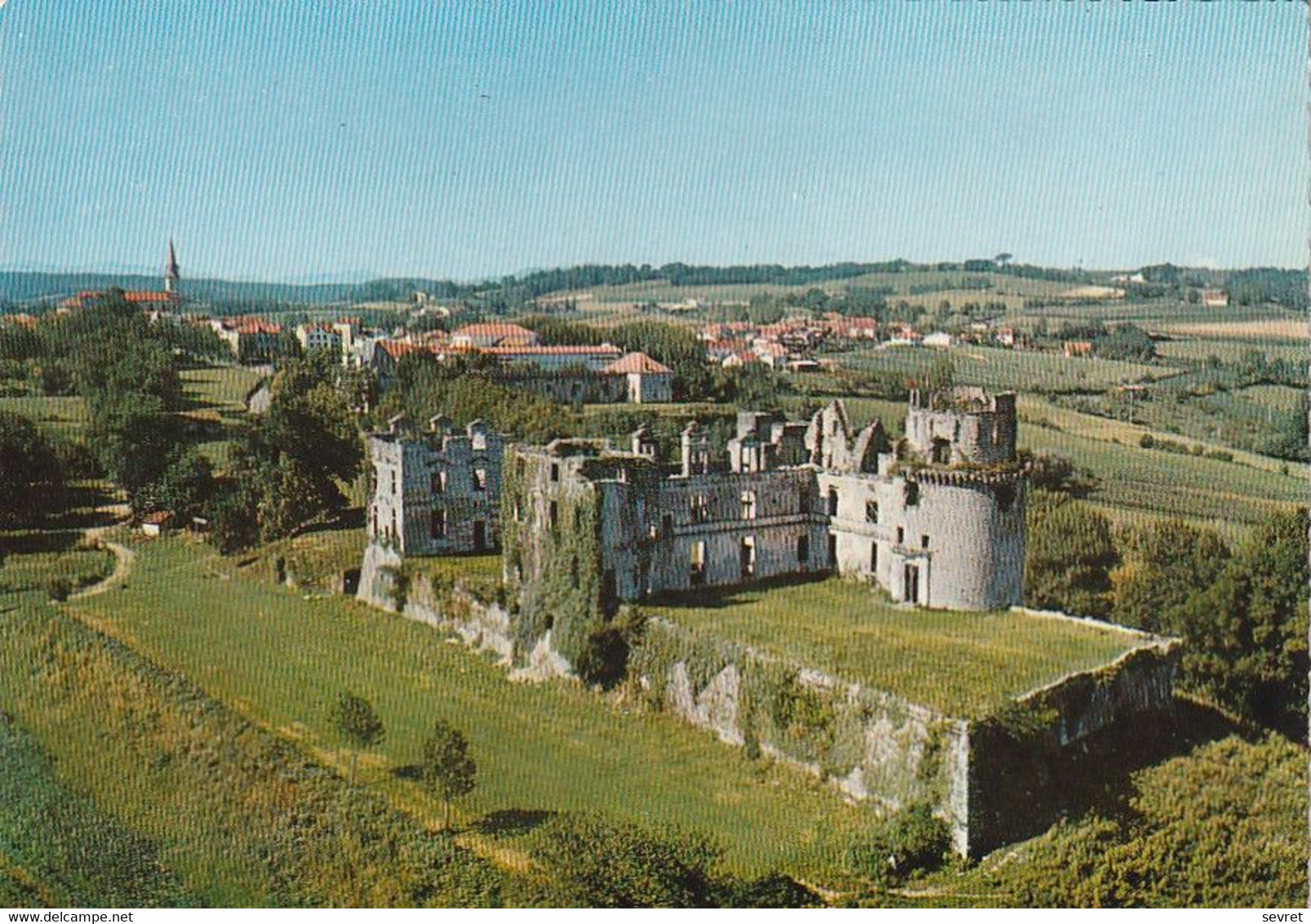 BIDACHE. - Château Des Ducs De GRAMONT. Cliché RARE - Bidache