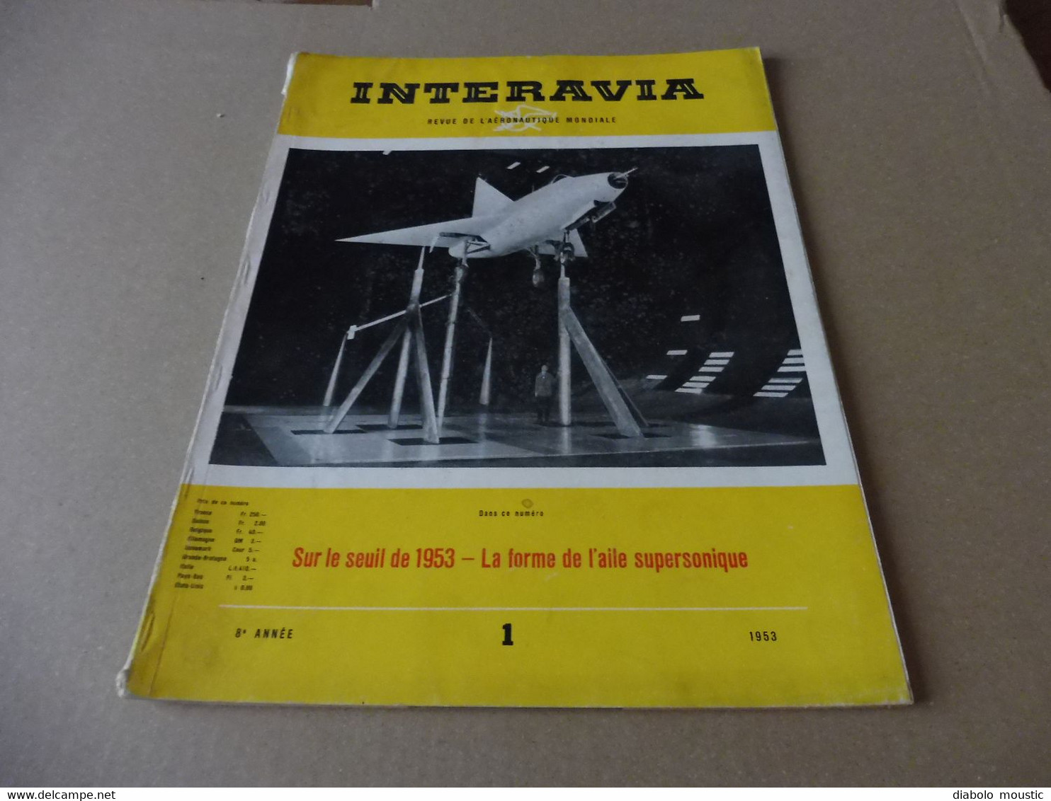 1953 INTERAVIA   -    Caractéristiques Du BOEING B-47 ; Aviation Américaine En 1953; Etc - Luftfahrt & Flugwesen