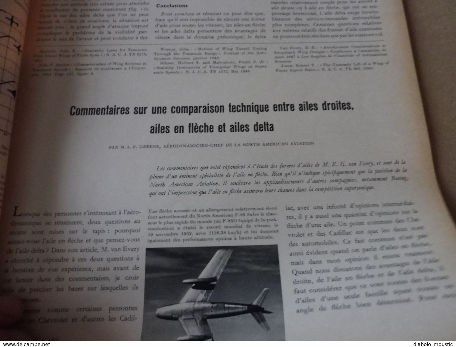 1953 INTERAVIA   -    Caractéristiques du BOEING B-47 ; Aviation américaine en 1953; Etc