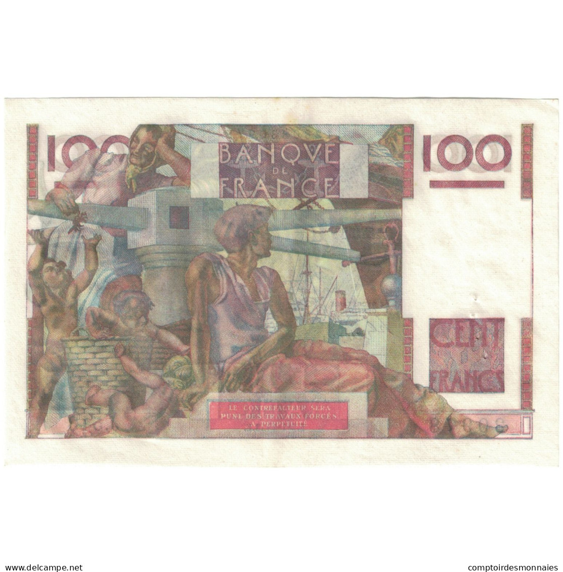 France, 100 Francs, Jeune Paysan, 1953, 30978 J.513, SUP+, Fayette:25.35 - 100 F 1945-1954 ''Jeune Paysan''