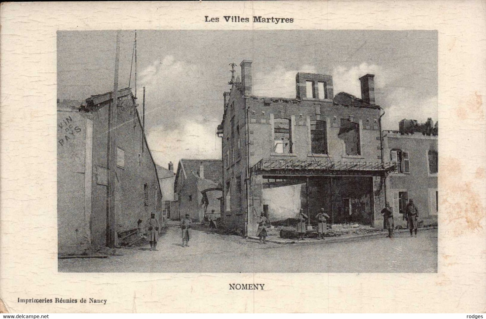 Dep 54 , Cpa  NOMENY , Les Villes Martyres  (03613) - Nomeny