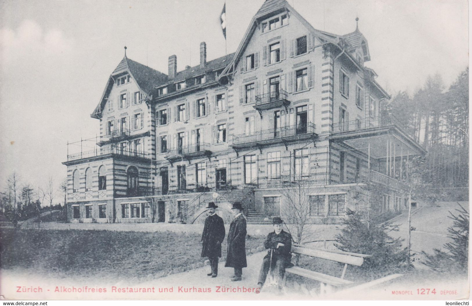 AK:  CARTE POSTALE, Zürich - Alkoholfreies Restaurant Und Kurhaus Zürichberg - Alberghi & Ristoranti