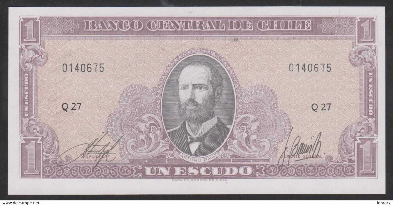 Chile 1 Escudos 1964 P136 UNC - Chile