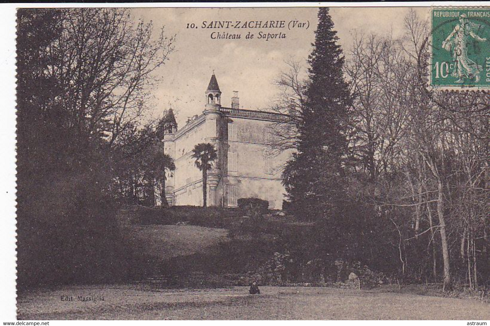Cpa -83- Saint Zacharie -- Chateau De Saporta -edi Le Deley - Saint-Zacharie