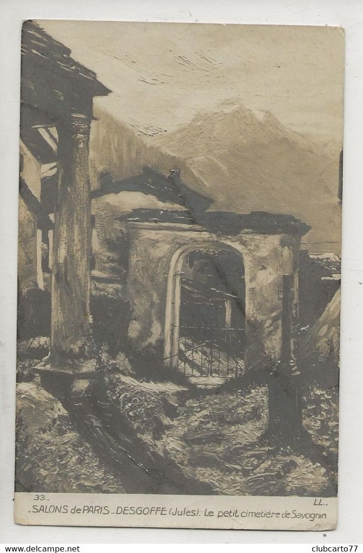 Savognin (Suisse, Grisons) : Le Petit Cimetière Tableau De Jules Desgoffe En 1909 PF. - Savognin