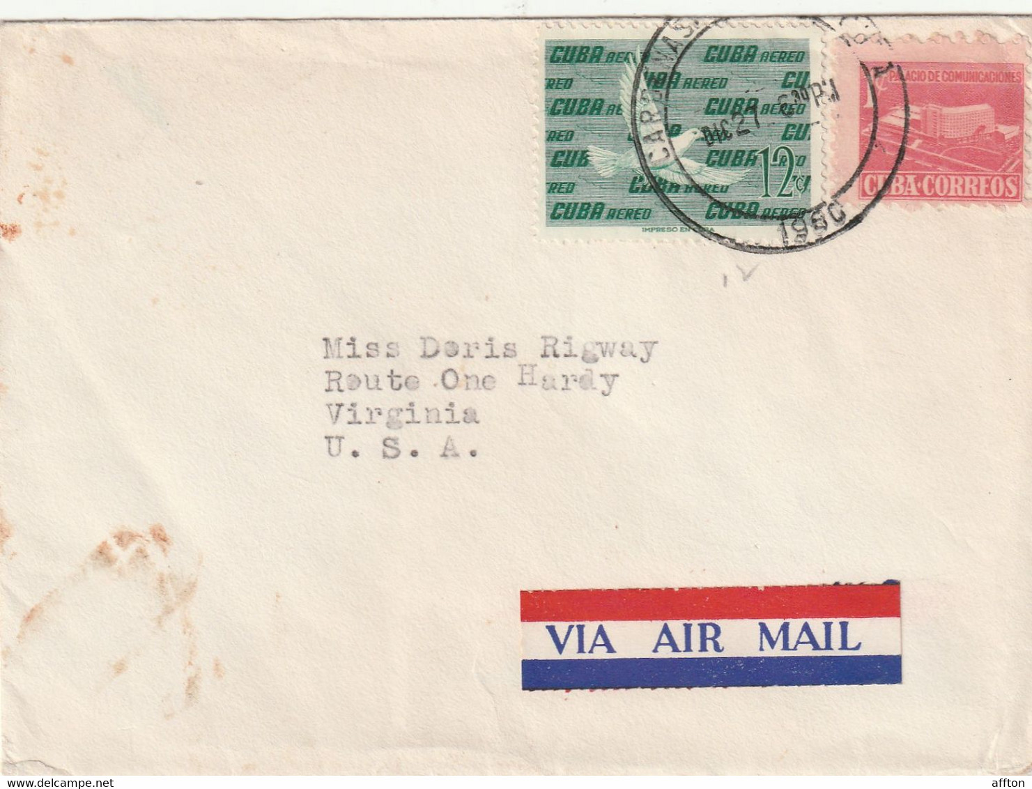 Havana Cuba 1960 Cover Mailed - Covers & Documents