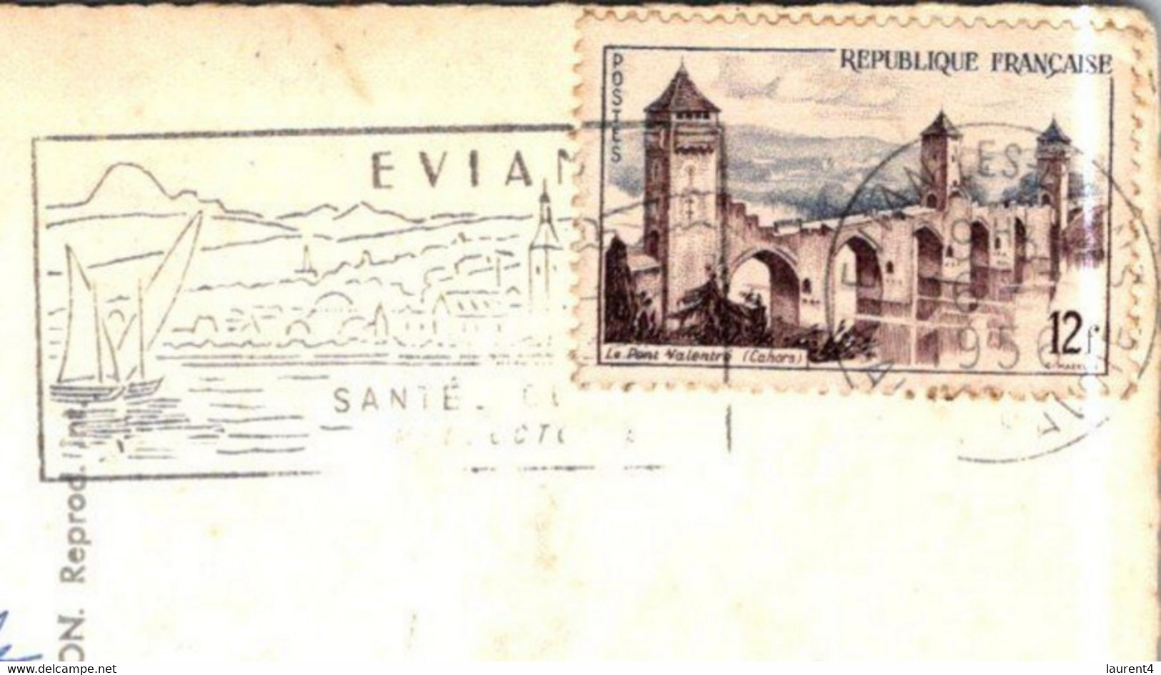 (2 L 41)(M+S) France  - Evain Les Bains Casino (posted 1956) - Casinos