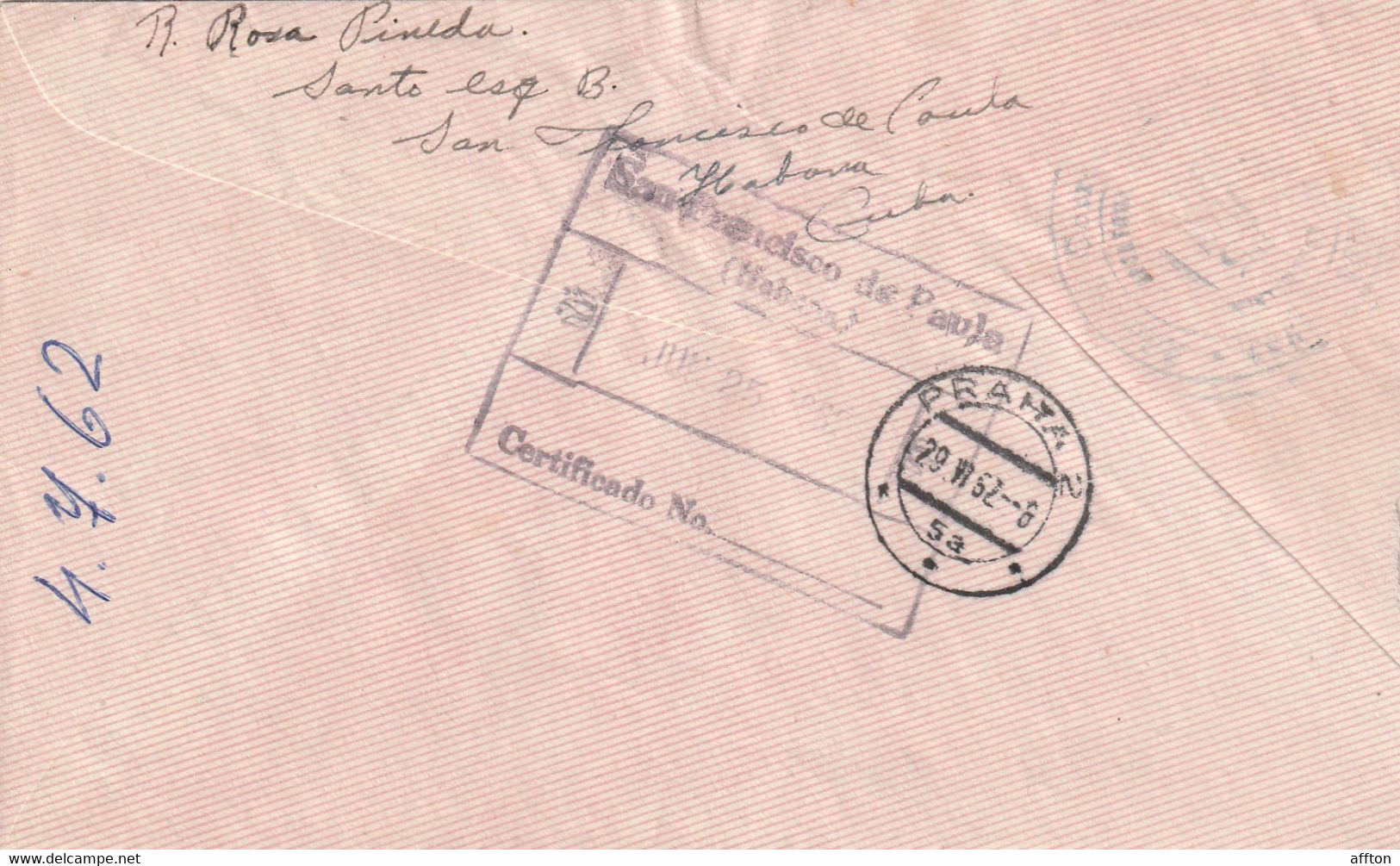 Havana Cuba 1962 Registered Cover Mailed - Lettres & Documents