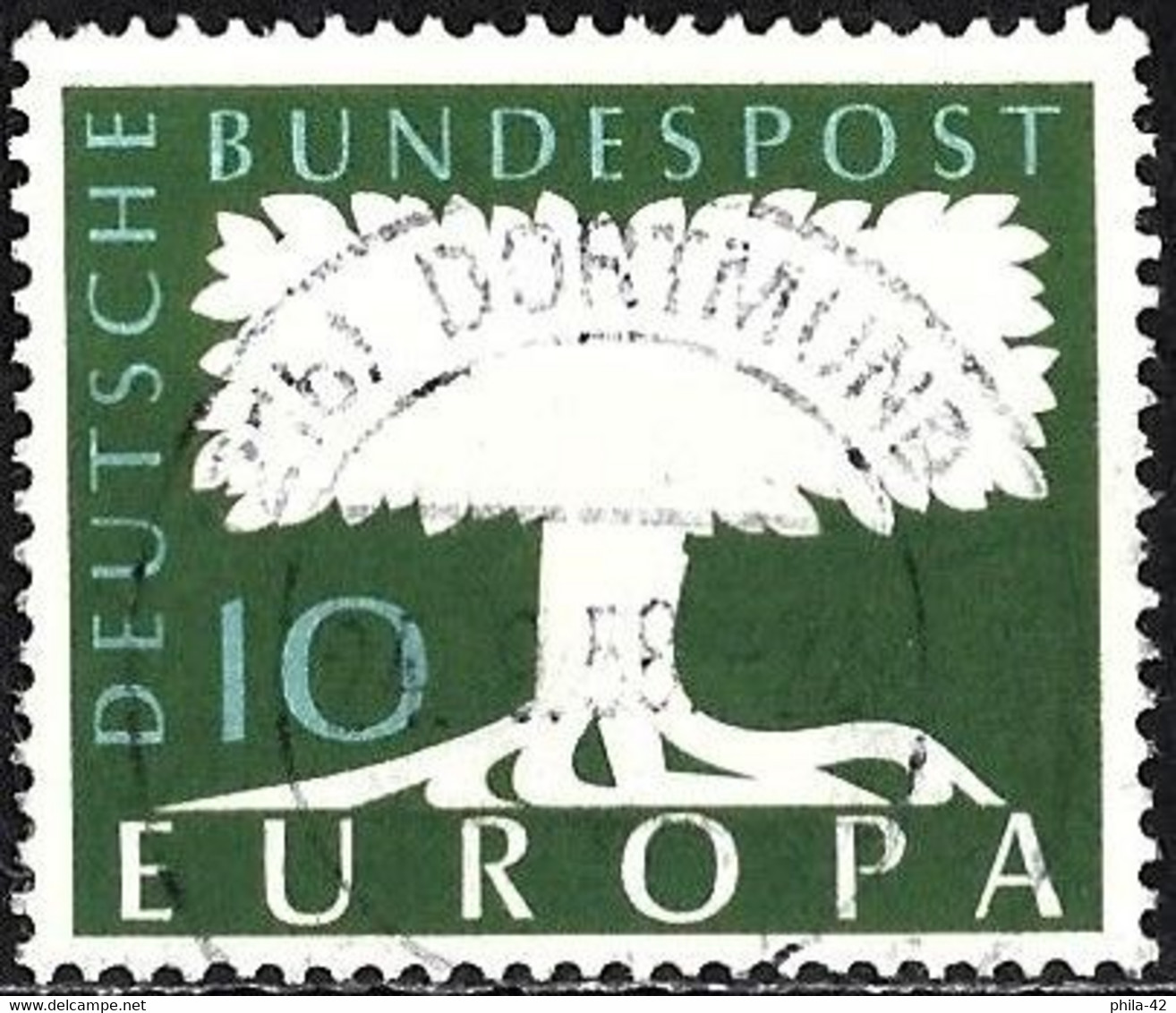 Germany FRG 1957 - Mi 268 - YT 140 ( Europa CEPT : Stylized Tree ) - 1957