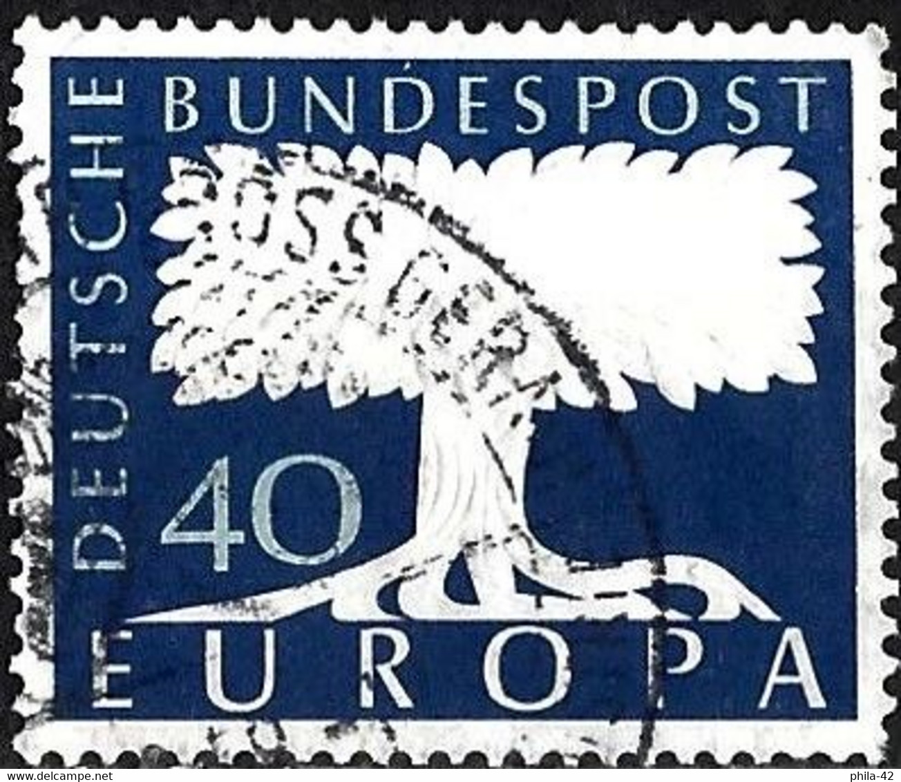 Germany FRG 1957 - Mi 269 - YT 141 ( Europa CEPT : Stylized Tree ) - 1957