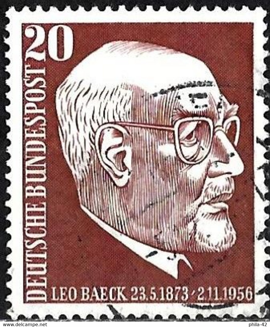 Germany FRG 1957 - Mi 278 - YT 152 ( Dr. Leo Baeck, Theologian And Philosopher ) - Theologians