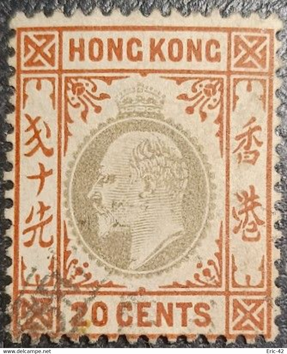 Hong Kong Y&T N °86. Roi Edouard VII. Oblitéré. - Gebruikt