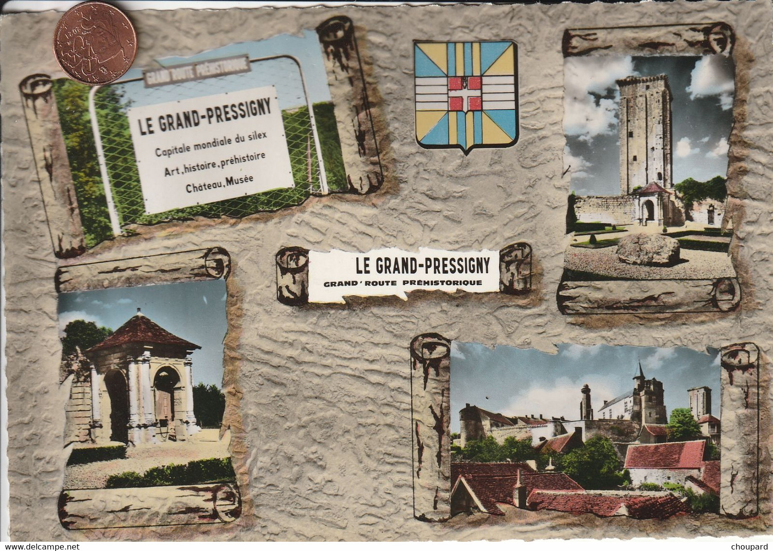 37 - Très Belle Carte Postale Semi Moderne De   LEGRAND PRESSIGNY   Multi Vues - Le Grand-Pressigny