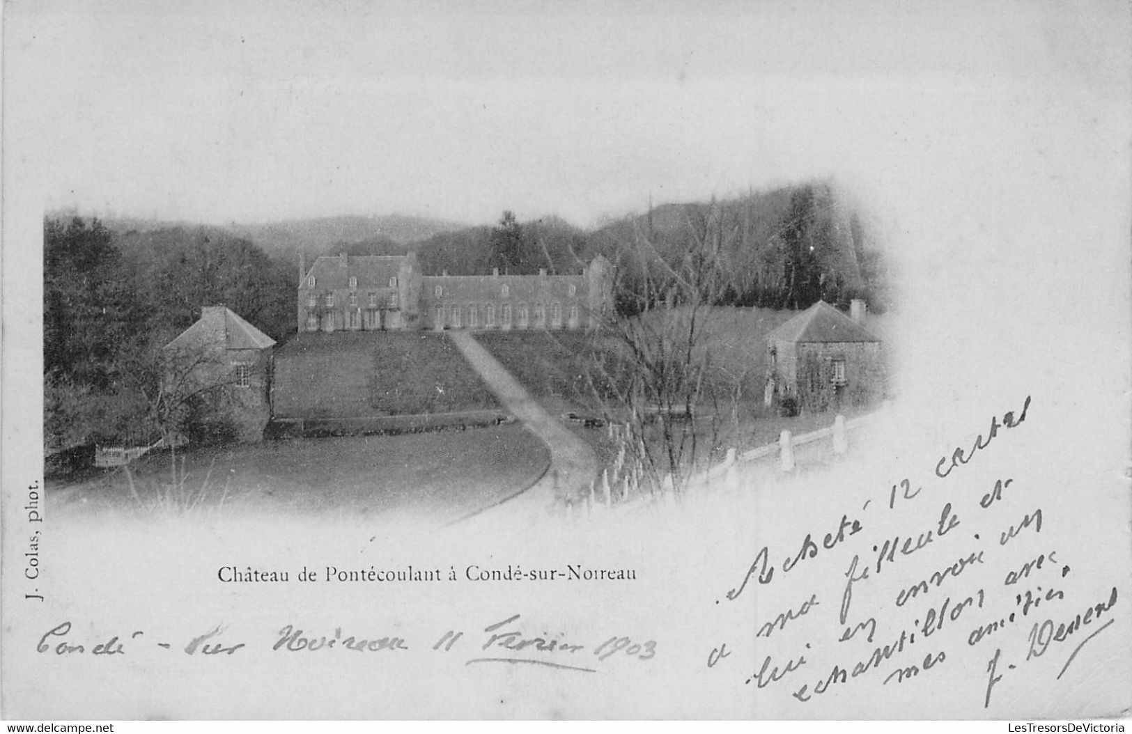 CPA - 14 - CONDE SUR NOIRCEAU - Château De Pontécoulant - J Colas Photo - Dos Non Divisé - Other & Unclassified