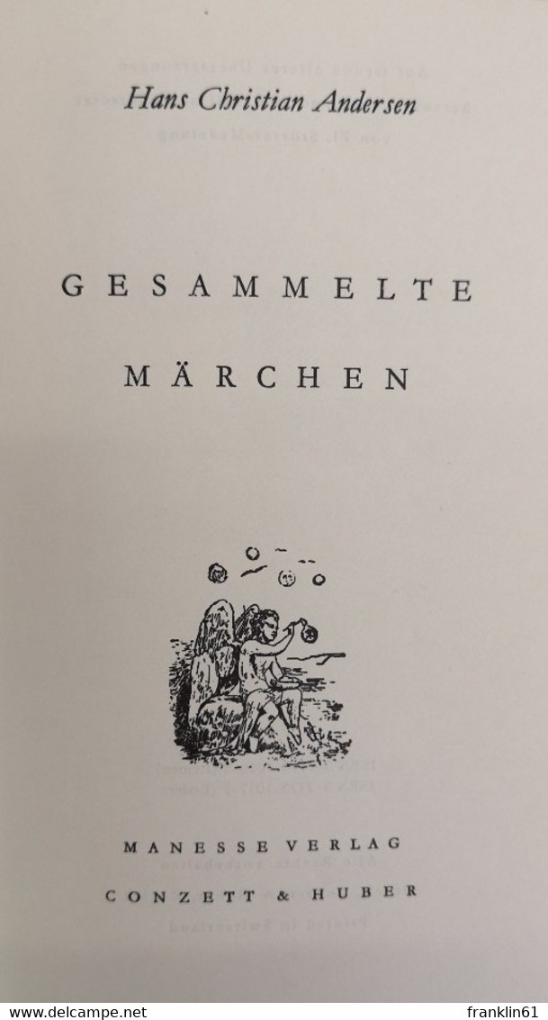 Gesammelte Märchen. II. Band. - Racconti E Leggende