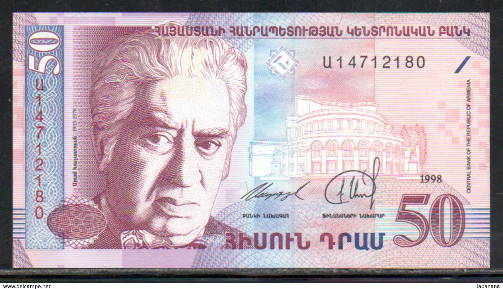 659-Arménie 50 Dram 1998 U147 Neuf/unc - Armenien