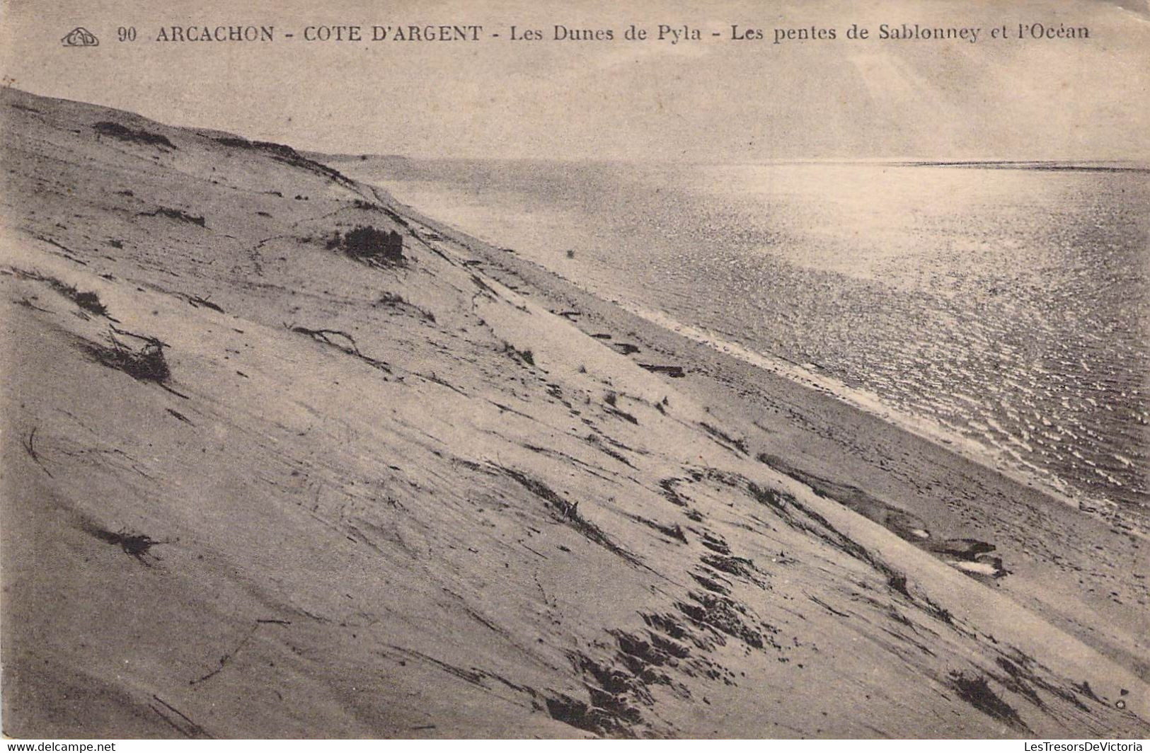 CPA - 33 - ARCACHON - Les Dunes De Pyla - Les Pentes De Sablonney Et L'océan - Arcachon