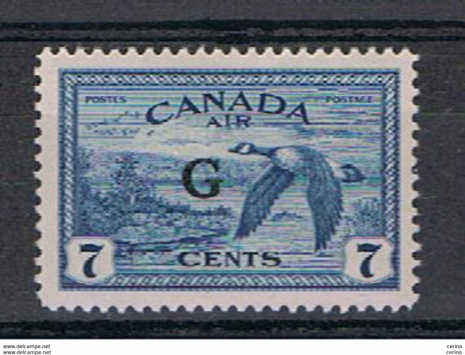 CANADA:  1950/52  OFFICIALS  OVERPRINT  -  7 C. UNUSED  STAMP  -  YV/TELL. 28 - Overprinted