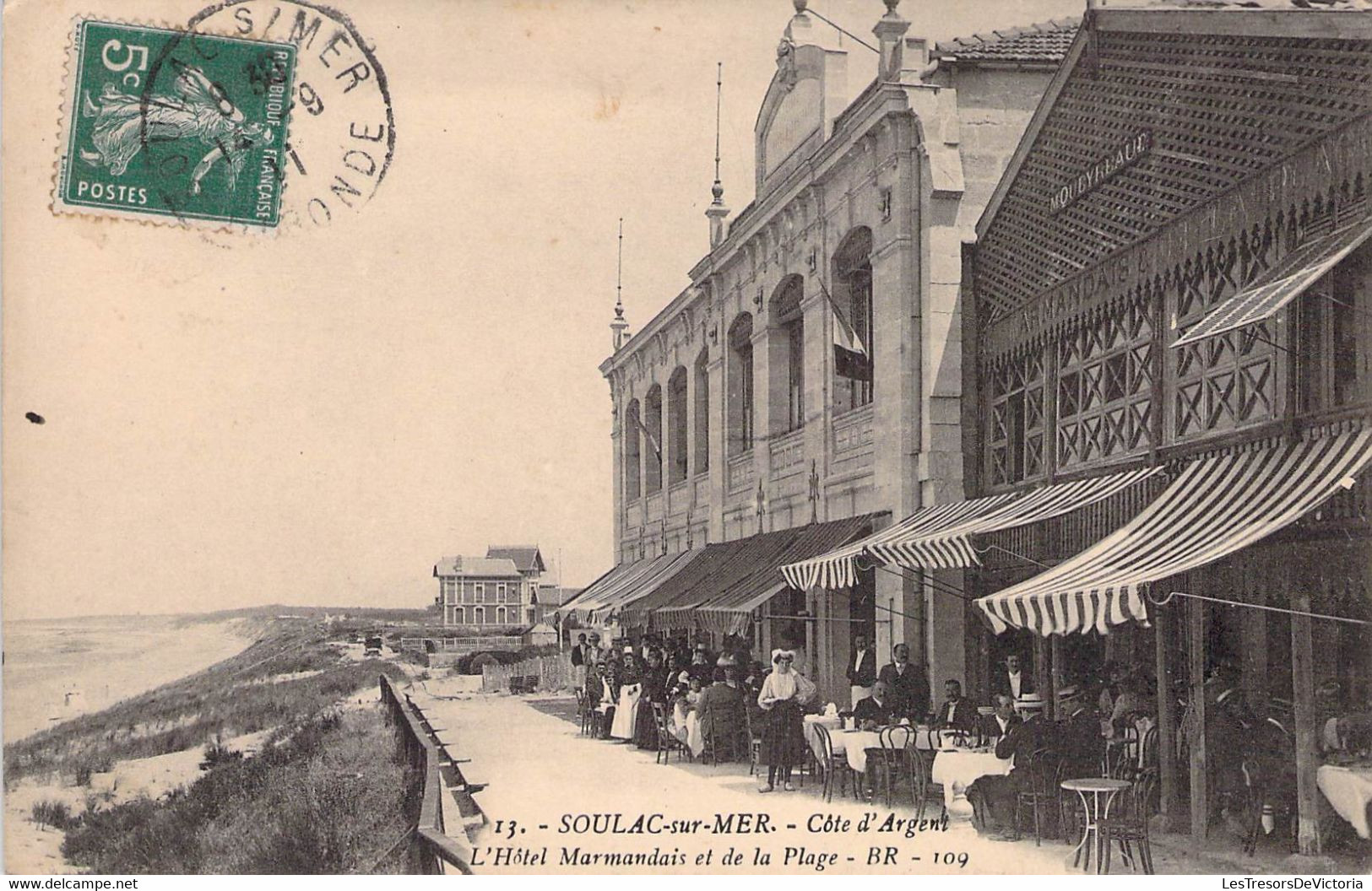 CPA - 33 - SOULAC Sur Mer - Côte D'Argent - L'H^tel Marmandais Et De La Plage - BR - 109 - Soulac-sur-Mer