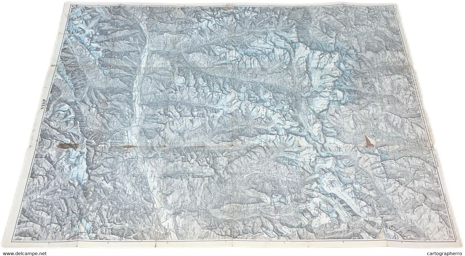 Topographical Map Switzerland Visp Scale 1:100.000 - Cartes Topographiques