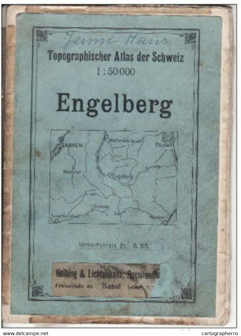 Topographical Map Switzerland Engelberg Und Umgebung, Scale 1:50.000 - Cartes Topographiques