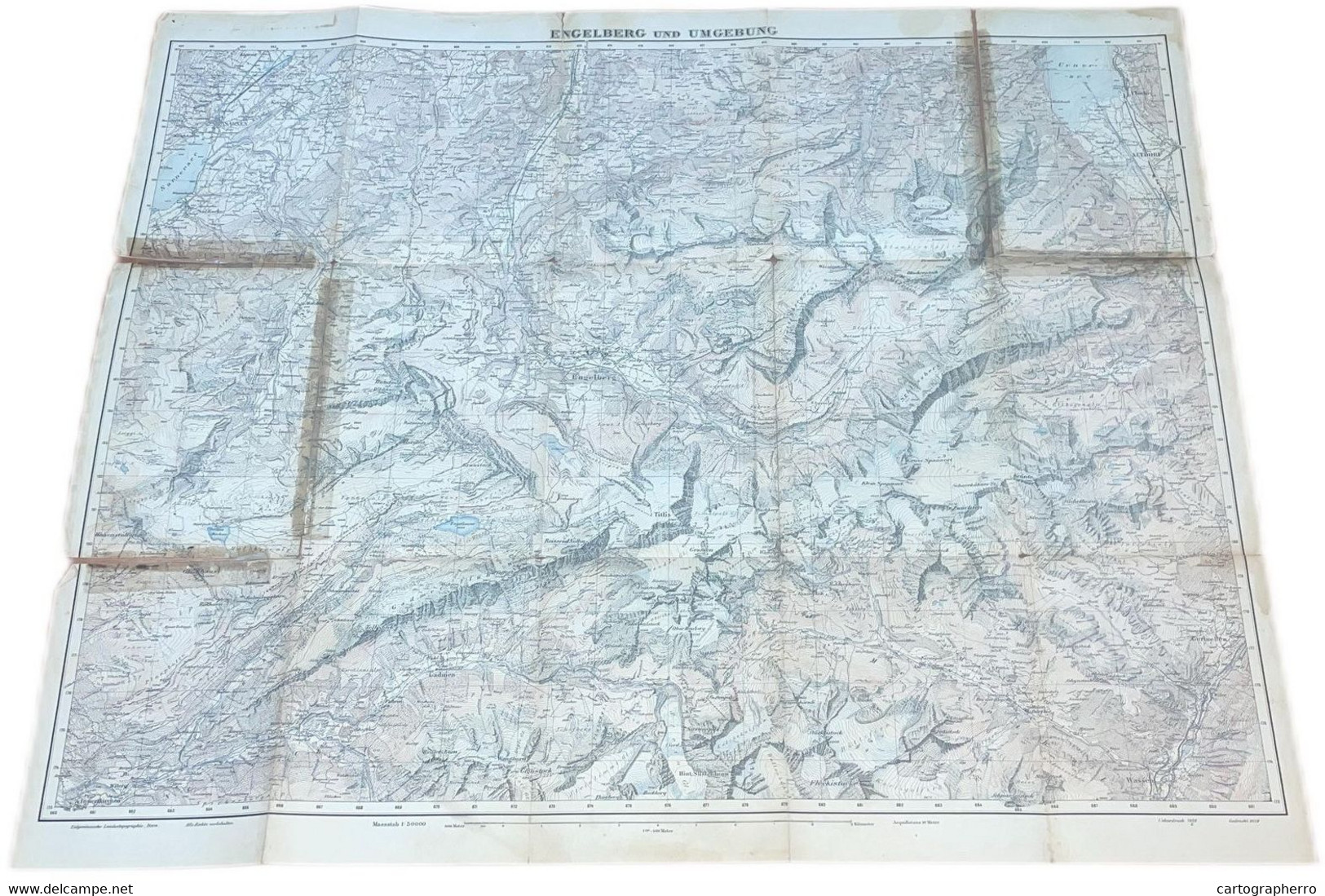 Topographical Map Switzerland Engelberg Und Umgebung, Scale 1:50.000 - Cartes Topographiques