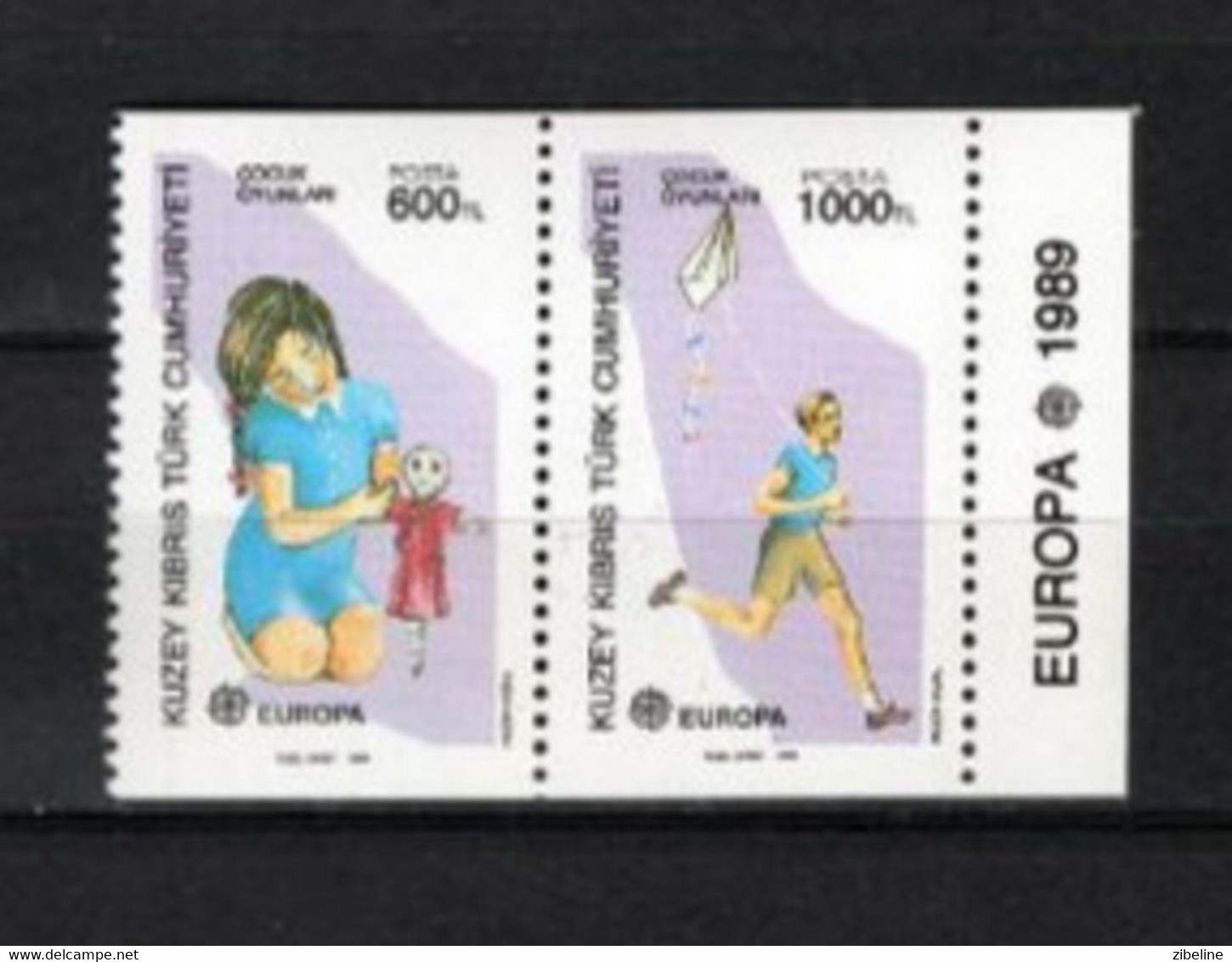 ZIBELINE EUROPA CEPT  CHYPRE CYPRUS  1989 XX MNH Poupee Cerf Volant - Poupées