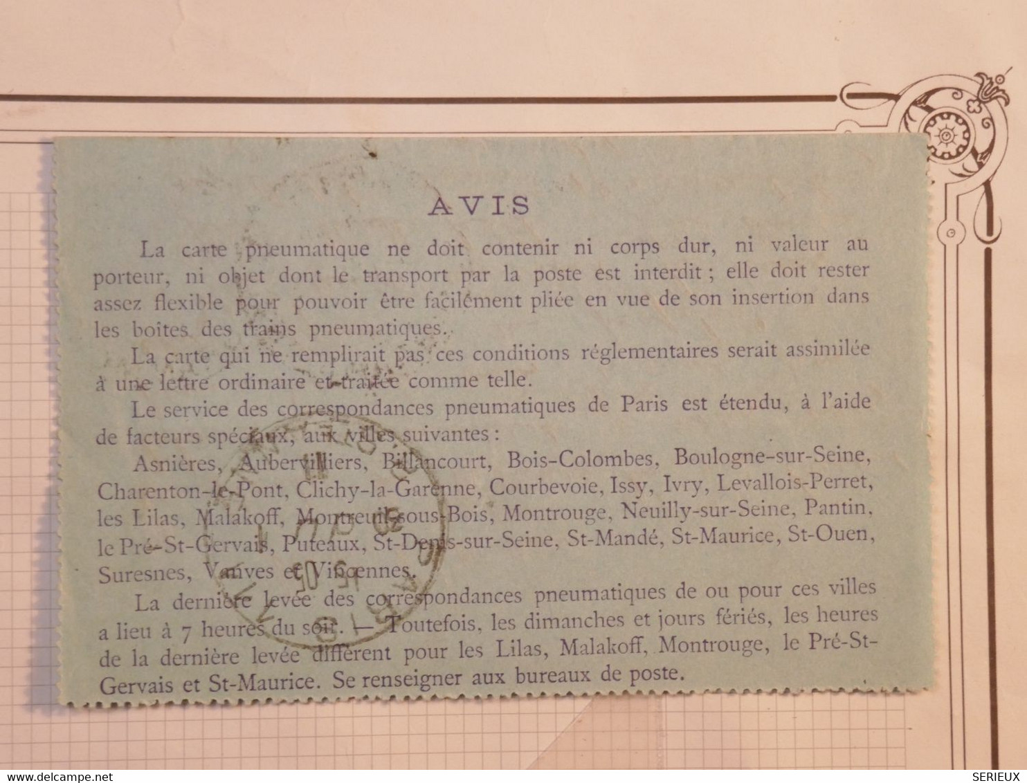 BH1 FRANCE BELLE CARTE PNEUMATIQUE  SEMEUSE 30C   1911 PARIS  MADELEINE  + +AFFRANCH. INTERESSANT - Rohrpost