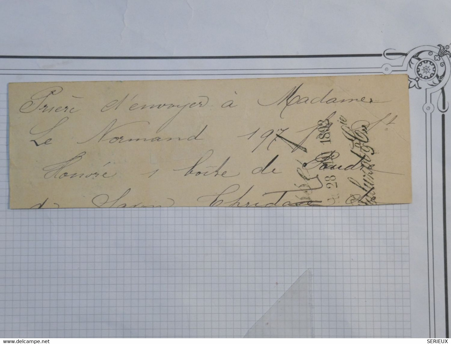 BH1 FRANCE DEMIE  CARTE TELEGRAMME 30C +++ ENV. 1892+AFFRANCH. INTERESSANT - Pneumatische Post