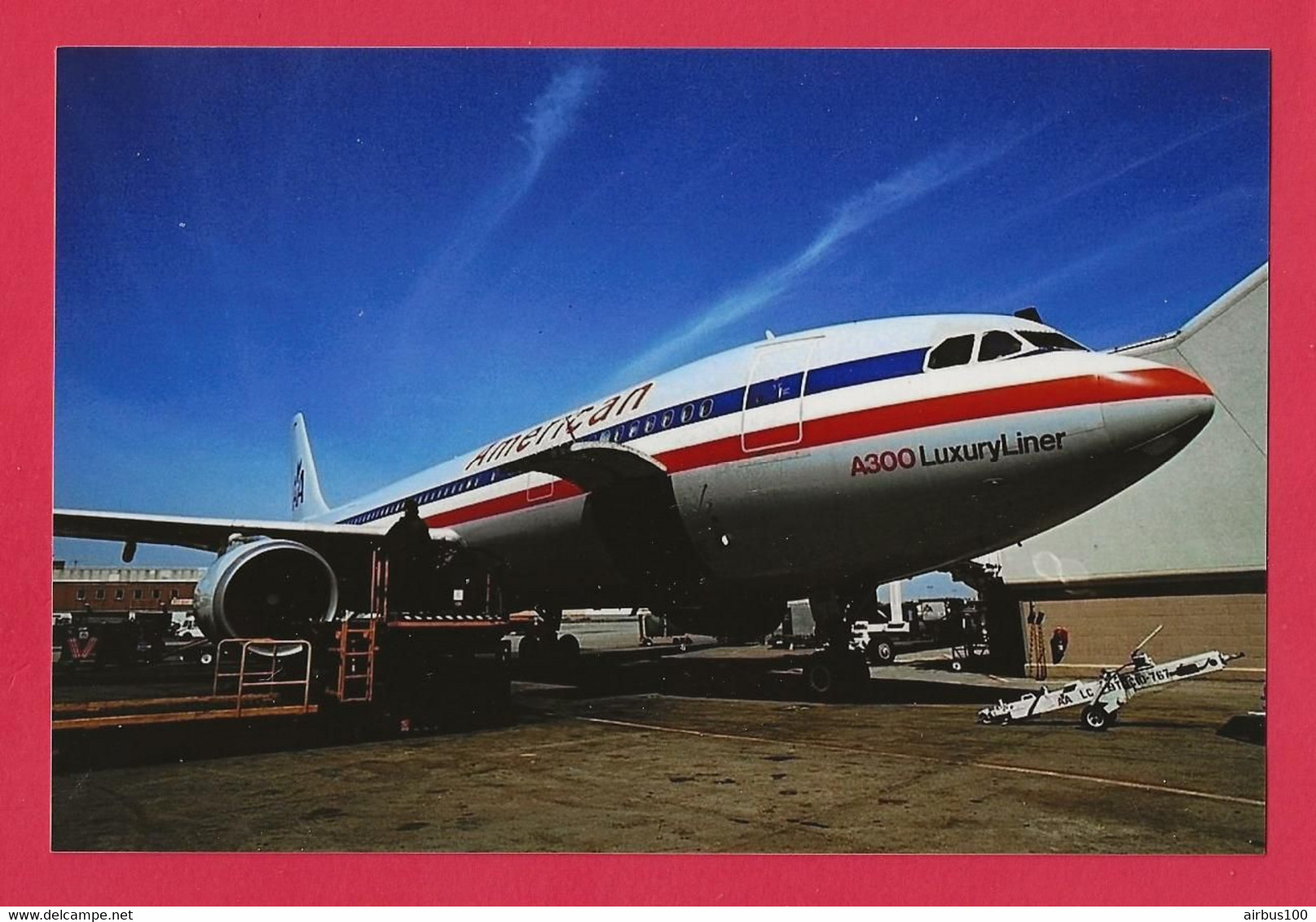 BELLE PHOTO REPRODUCTION AVION PLANE FLUGZEUG - AIRBUS A 300 LUXURY LINER AMERICAN - Aviazione