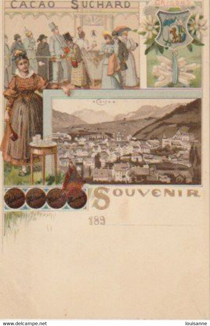 SOUVENIR  DE   COIRE  -  PUBLICITÉ  SUCHARD  - C P A ( 22  / 10 / 250  ) - Souvenir De...