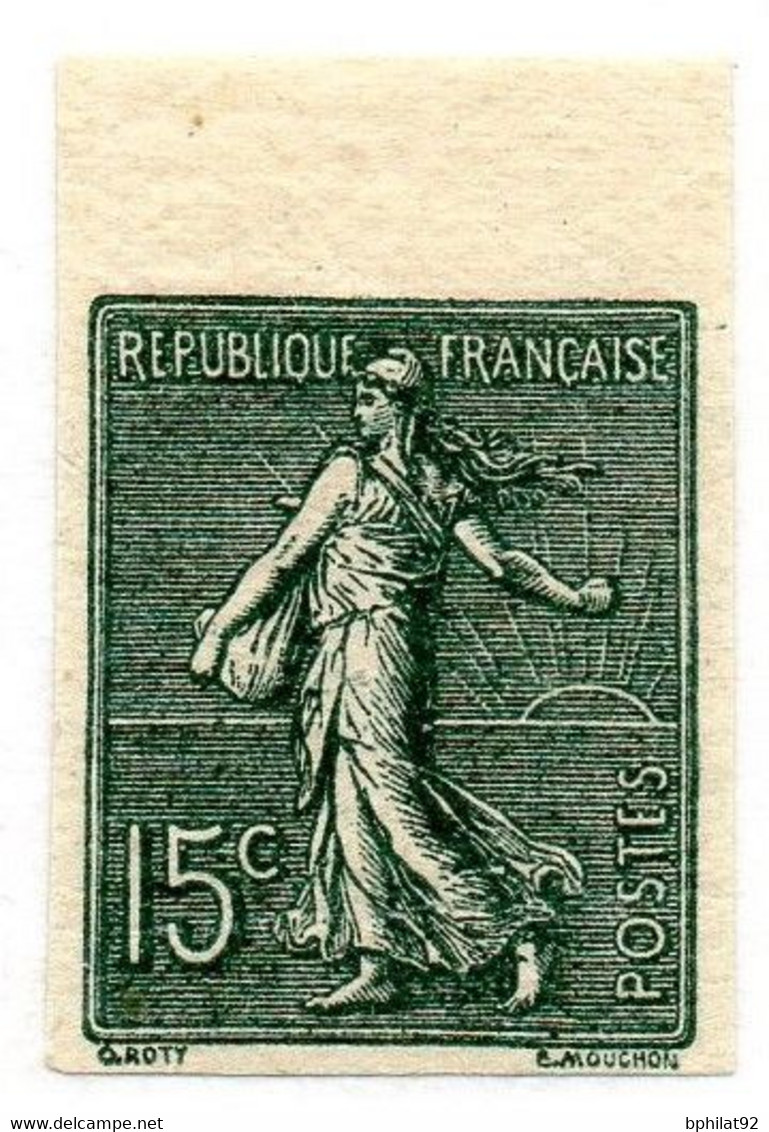 !!! N°130 15C SEMEUSE NON DENTELEE NEUVE**. TIRAGE DE SERVICE INTERIEUR AVEC IMPRESSION RECTO-VERSO - 1872-1920