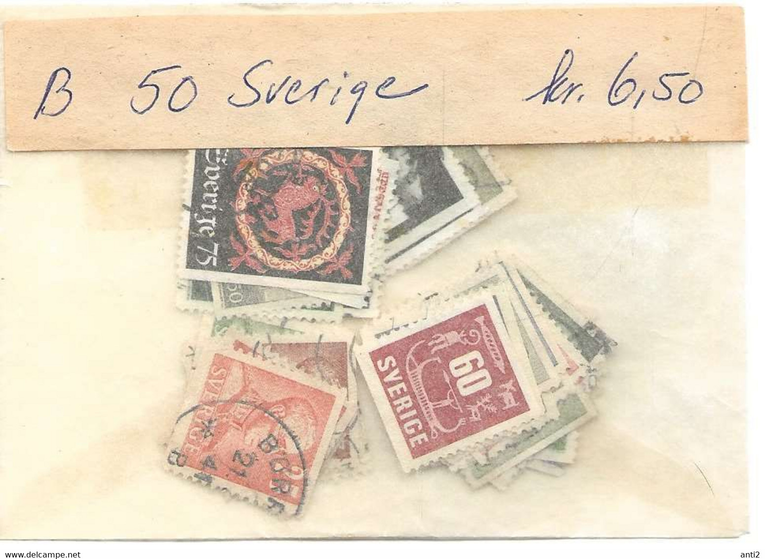 Sweden Small Collection 50 Used Stamps - Collections