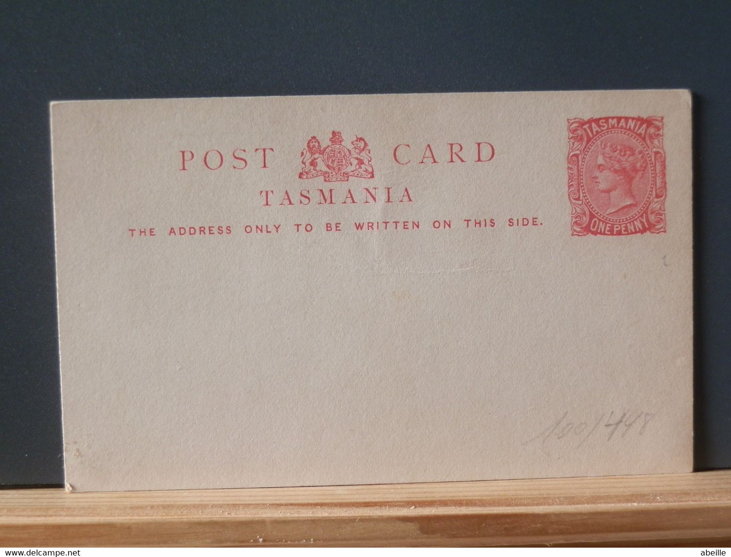 100/448  CP TASMANIA  XX - Storia Postale