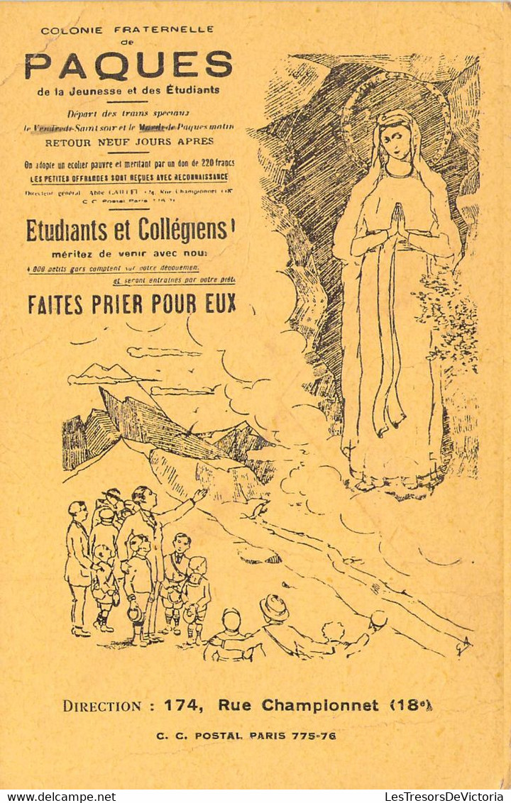 CPA - Christianisme - Colonie Fraternelle De Pâques - Propagande - Sonstige & Ohne Zuordnung