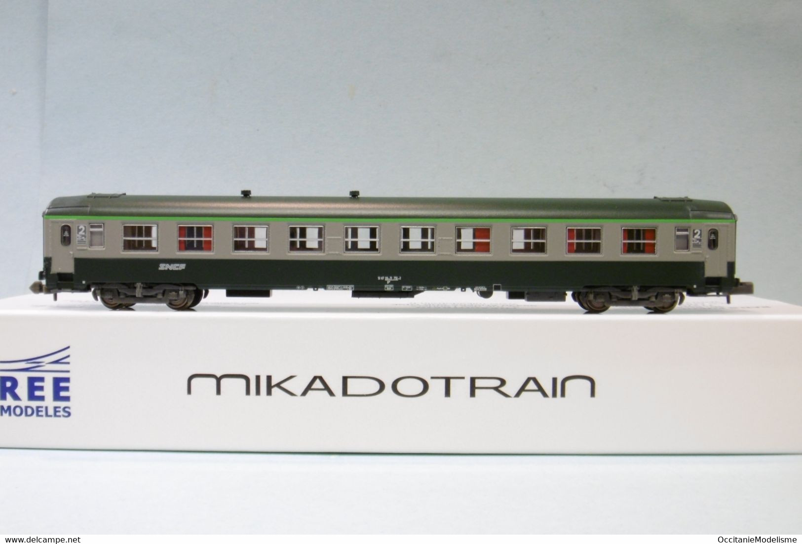 REE Mikadotrain - 2 VOITURES UIC B10 + A9 ép. V SNCF Réf. NW-172 Neuf NBO N 1/160 - Passagierwagen