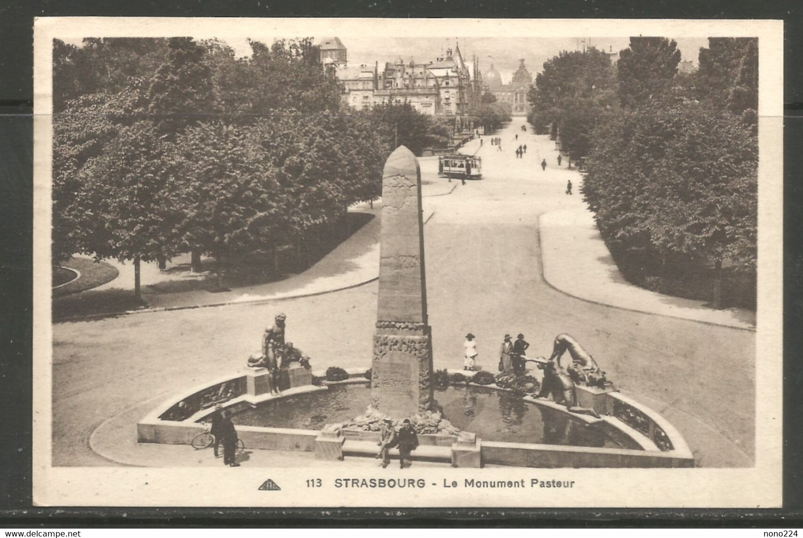 Carte P De 1936 ( Strasbourg / Le Monument Pasteur ) - Champagne-Ardenne