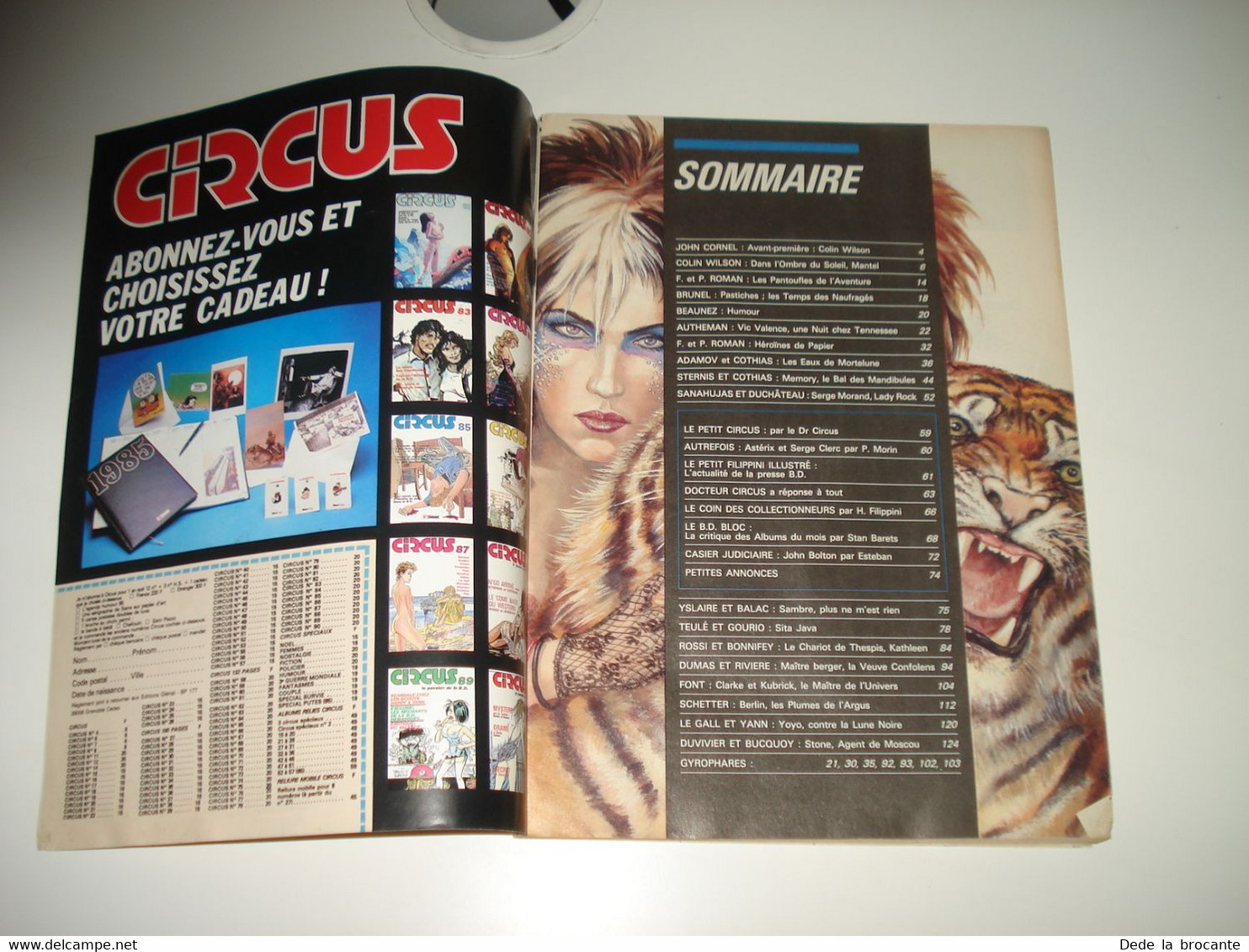 C28 / Circus N° 92. 1985. Yann Conrad Pichard Giardino Hermann. Teulé Tito Bucquoy Berthet Cossu Vicomte Makyo - Circus