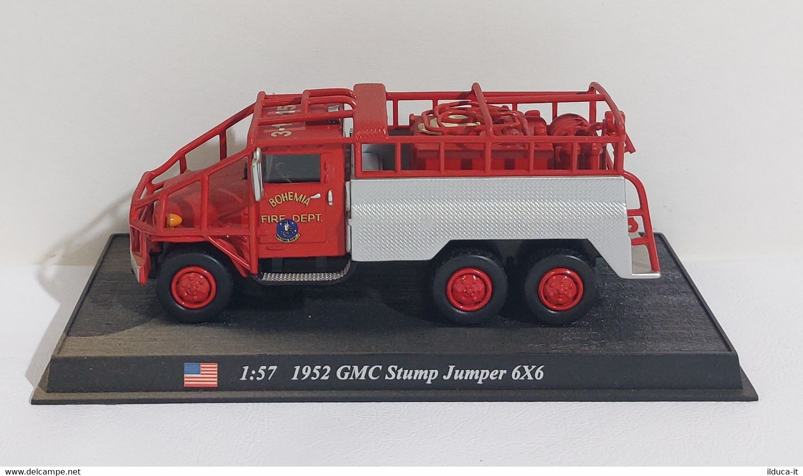 I108772 Ixo Hachette 1/57 - POMPIERS - USA 1952 GMC Stump Jumper 6x6 - Camions, Bus Et Construction