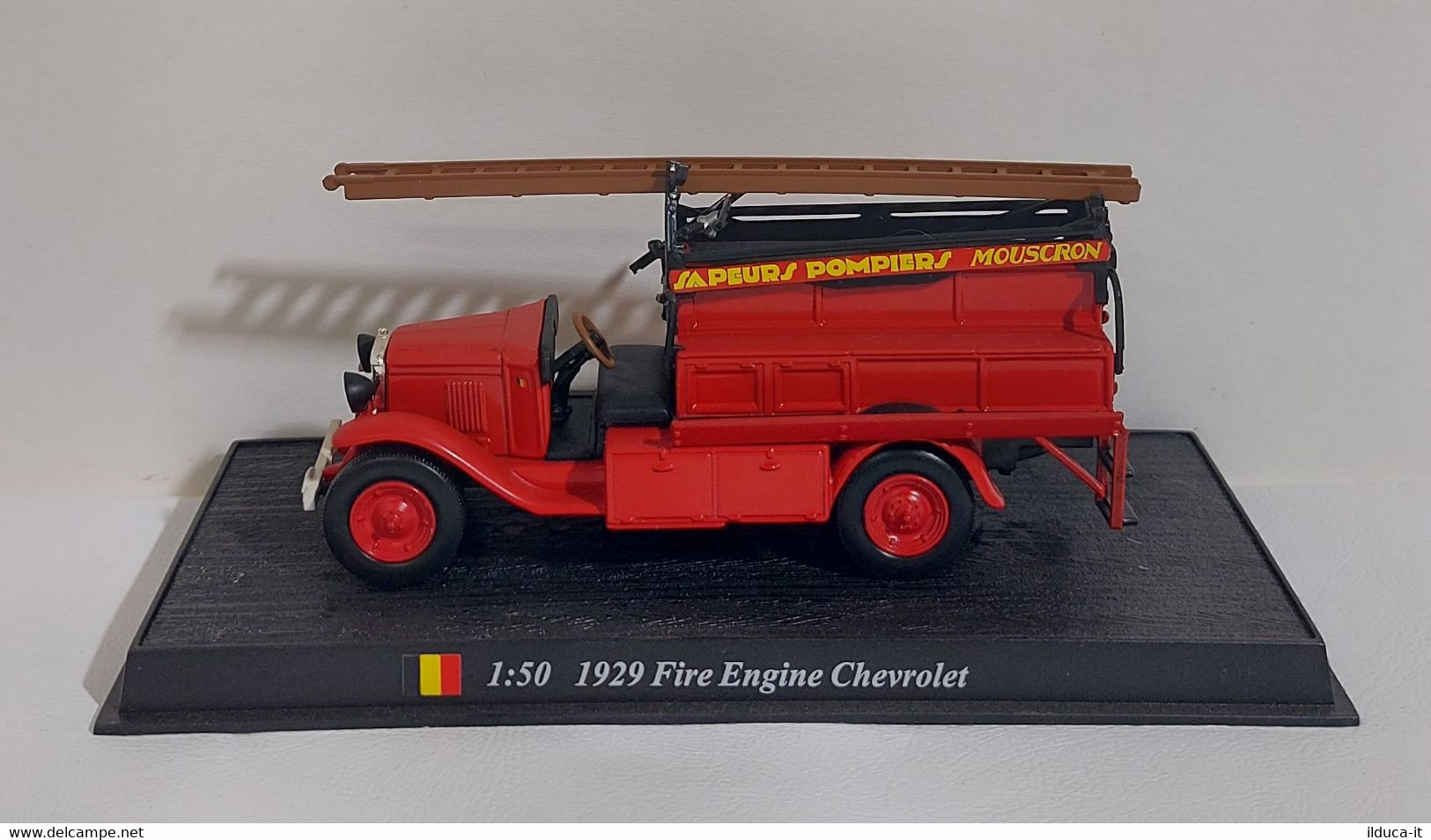 I108776 Ixo Hachette 1/50 - POMPIERS - Belgium 1929 Fire Engine Chevrolet - Camiones, Buses Y Construcción