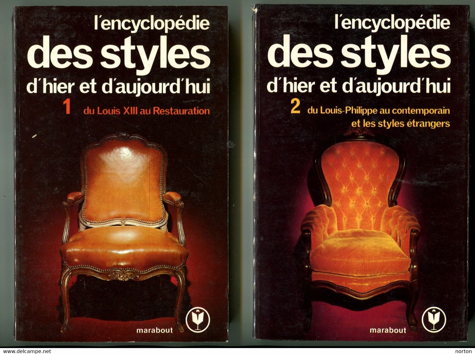 L'encyclopédie Des Styles D'hier Et D'aujourd'hui 2 Volumes – Marabout 1973 - Encyclopédies