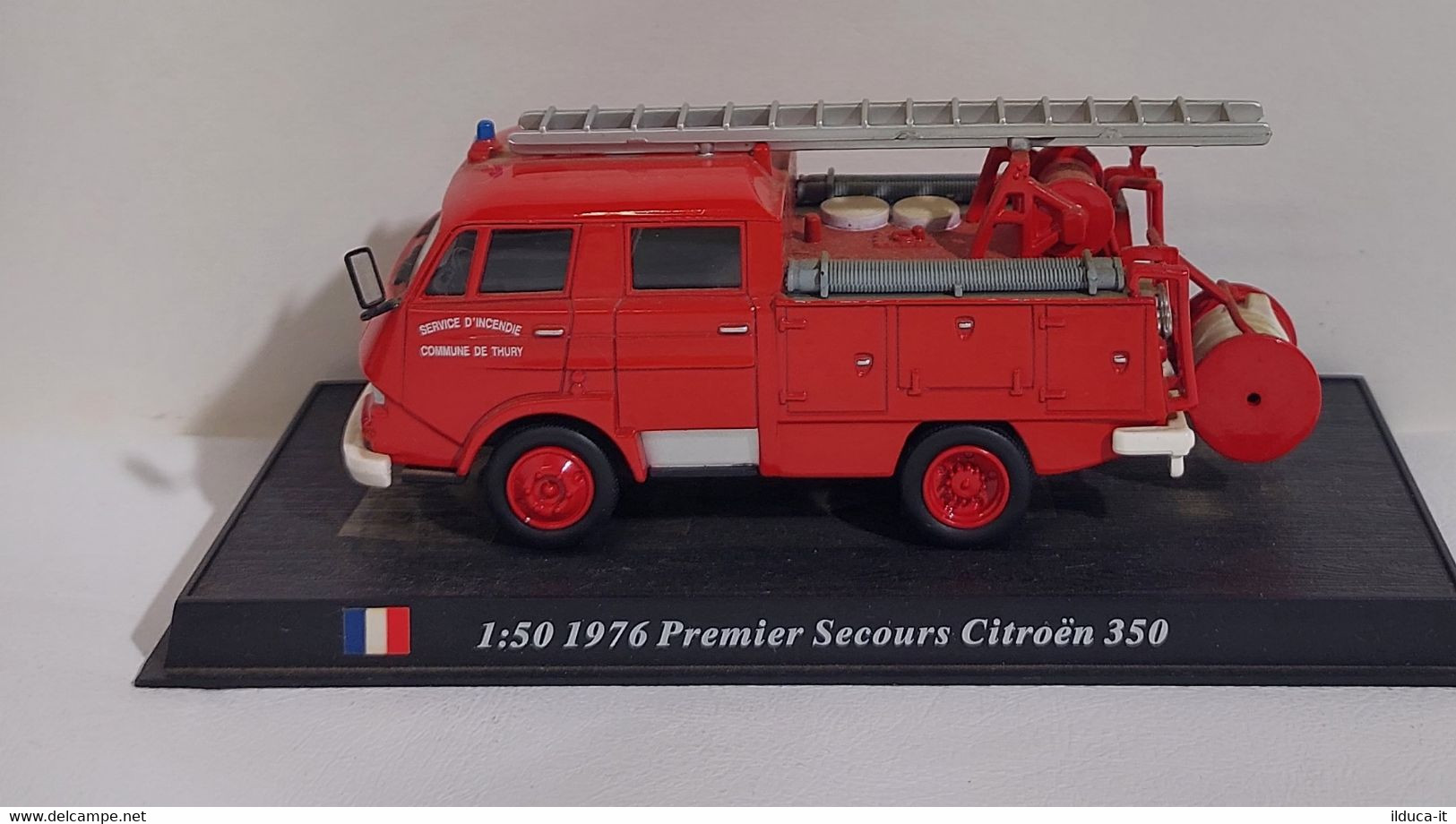 I108795 Ixo Hachette 1/50 - POMPIERS - France 1976 Premier Secours Citroen 350 - Vrachtwagens, Bus En Werken